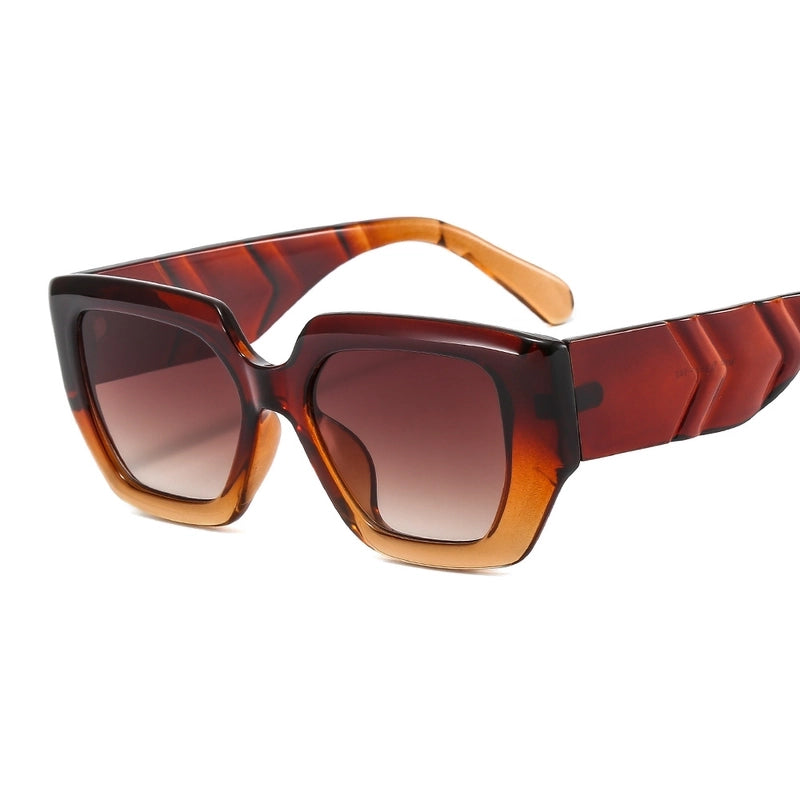 Retro Leopard Ac Cat Eye Patchwork Full Frame Women’s Sunglasses