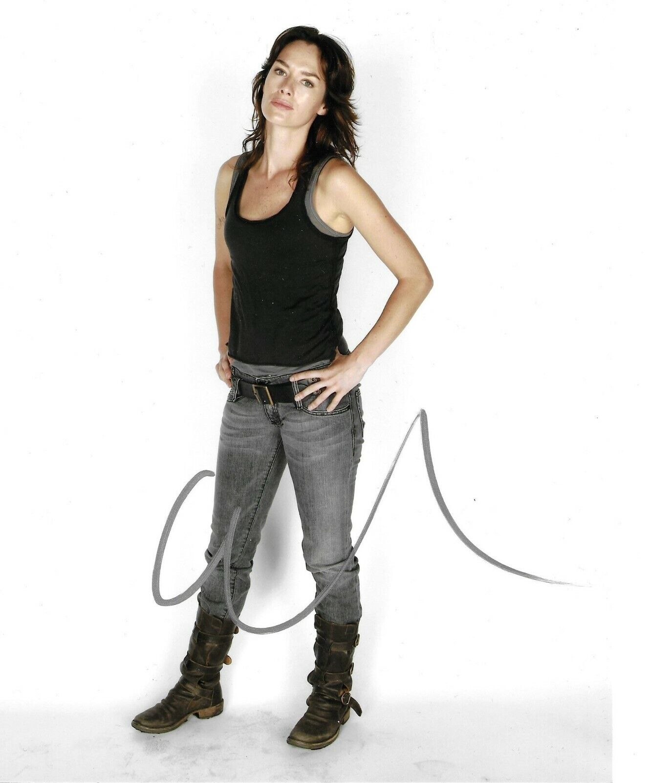 Lena Headey Signed Terminator: The Sarah Connor Chronicles 10x8 Photo Poster painting AFTAL