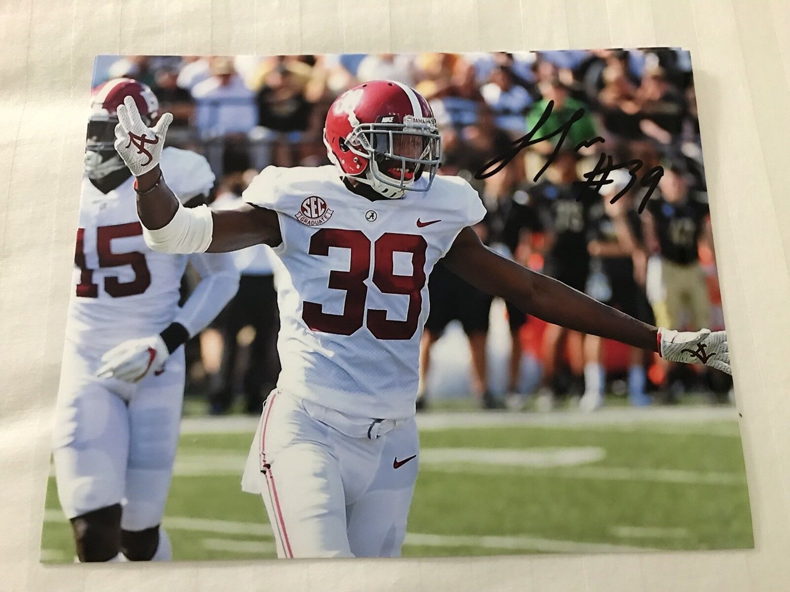 Levi Wallace Alabama Crimson Tide Hand signed autographed 8x10 football Photo Poster painting D