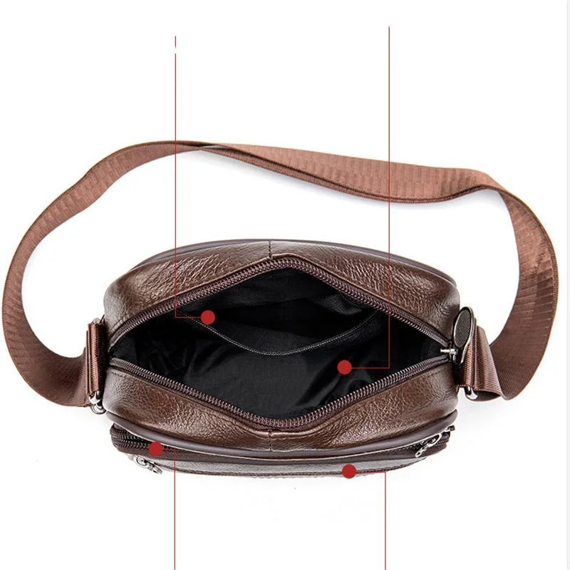 Larger Capacity Retro Leather Soft Small Shoulder Bags