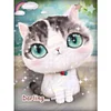 Bead Embroidery - Partial Printed 9CT Cartoon Cat(39x30 CM)