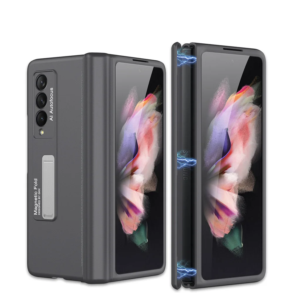 Hard Shell Case for Galaxy Z FOLD Series Magnetic Hinge Stand
