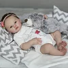 [🔊Heartbeat Sound and Breath💝] 17" Lifelike Cute Light Brown Hair Reborn Girl Damede,Can Sit and Lie Down - RBBI-Myrebornbabydoll&reg; Myrebornbabydoll&reg;