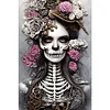 Skeleton Girl - Round AB Drills Diamond Painting(65*45cm)