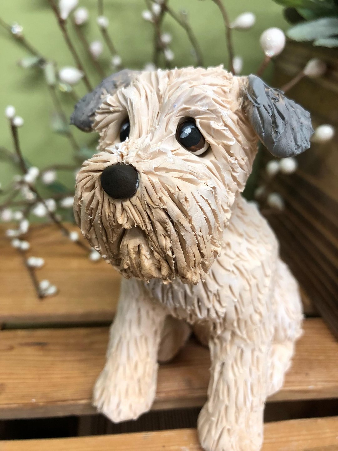 wheaten terrier sculpture