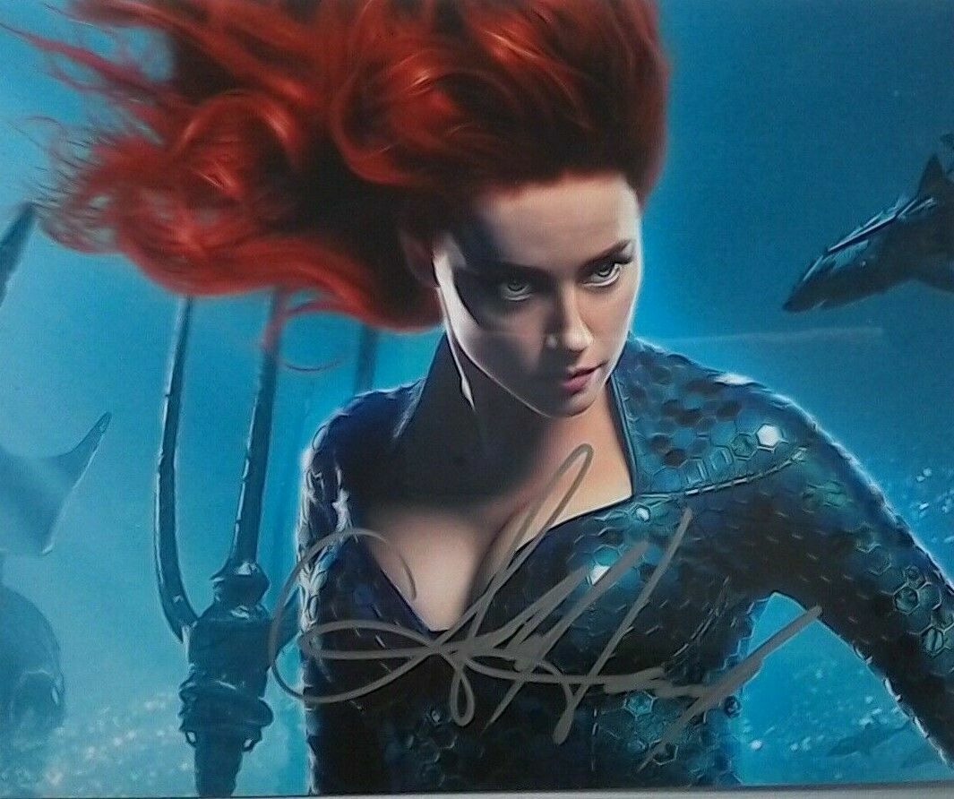 Amber Heard Autographed Signed 8x10 Photo Poster painting ( Aquaman ) REPRINT