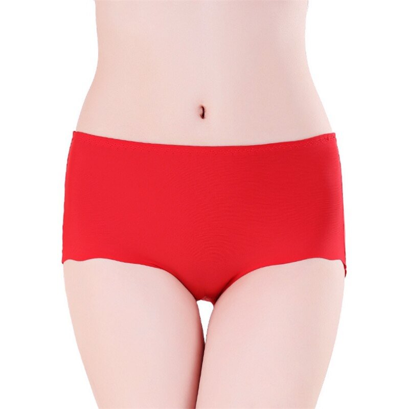 100KG Girls Panties Ice Silk Lingerie Elastic Briefs Underpant трусы Female Special For You Breathable Underwear трусы женские