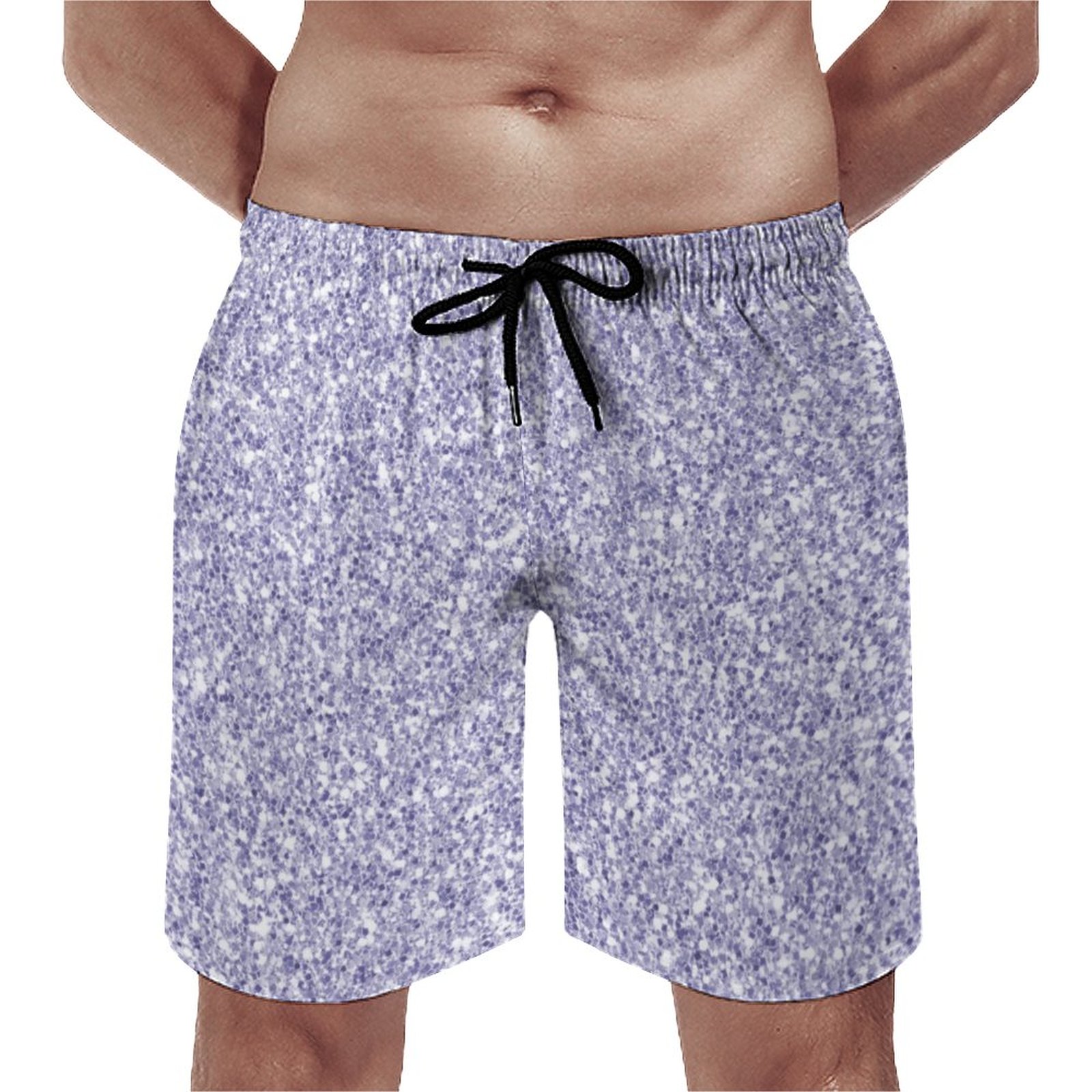 Glam Lavender Lilac Purple Glitter | Mens Swim Trunks Quick Dry Swim Shorts With Mesh Lining | Spicy Tuna Swim Trunks | Father And Son Matching Swim Trunks