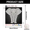 DIY Pearl Painting Elephant for Home Wall Decor(25x25cm)