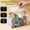 Garden Butterfly DIY PU Diamond Painting Tissue Box Kit Desktop Tissue Holder with Rhinestone Diamond Desk Decorative Tissue Box for Adults Desktop Storage Organizer