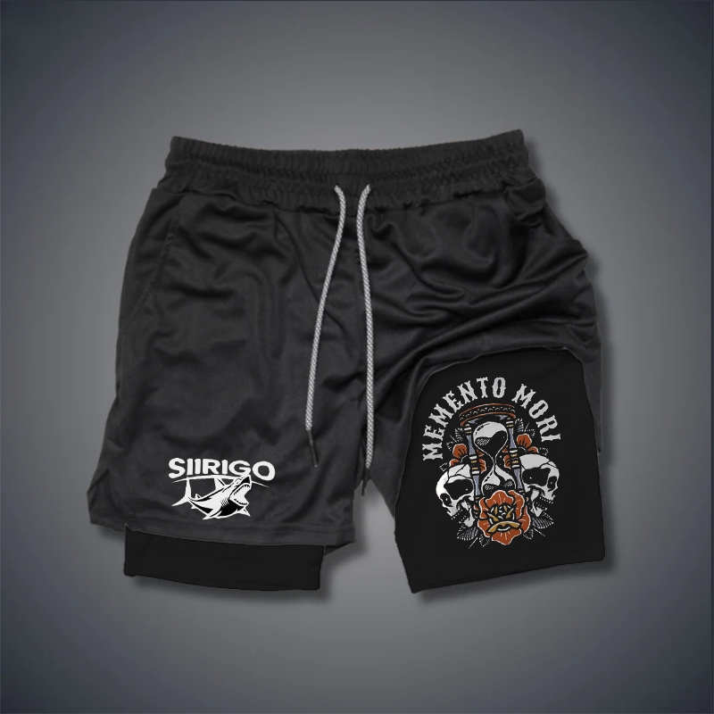 Memento Mori 2 In 1 GYM PERFORMANCE SHORTS