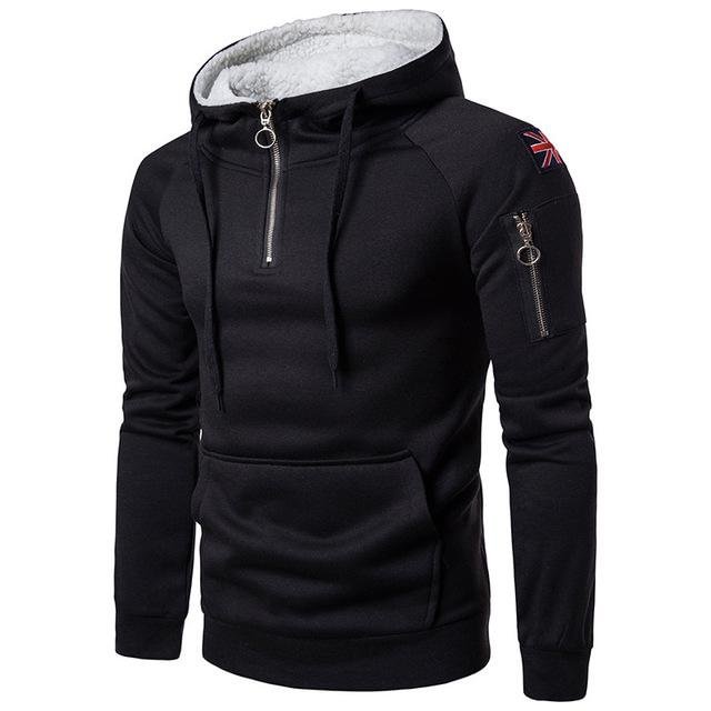 Solid Color Outdoor Long-sleeved Hoodie / [viawink] /