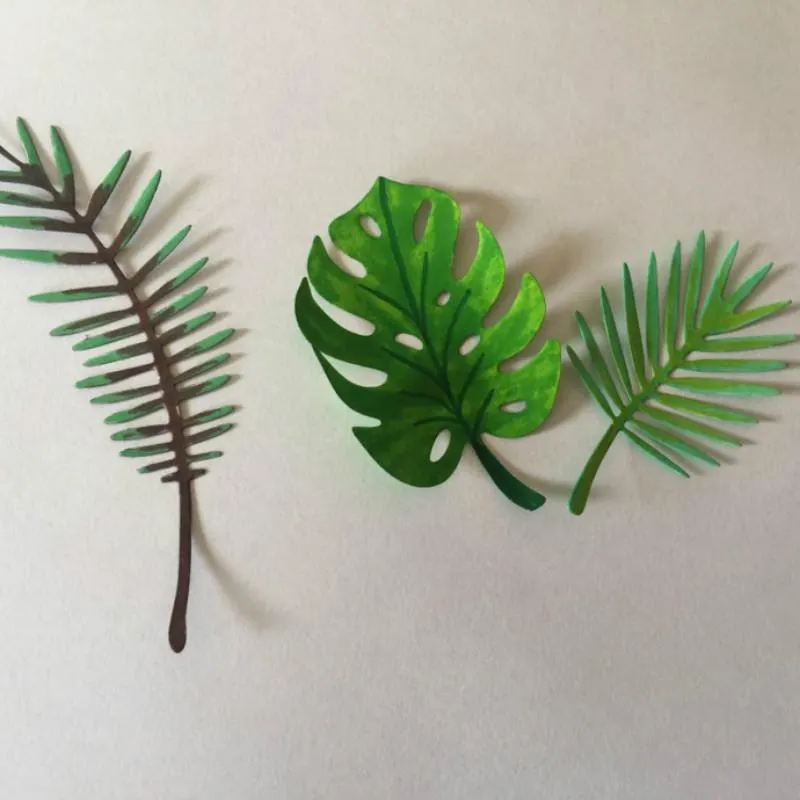 Tropical Leaves Metal Cuttting Dies Craft Die Cuts DIY Album Decoration Embossing Paper Card Stencil