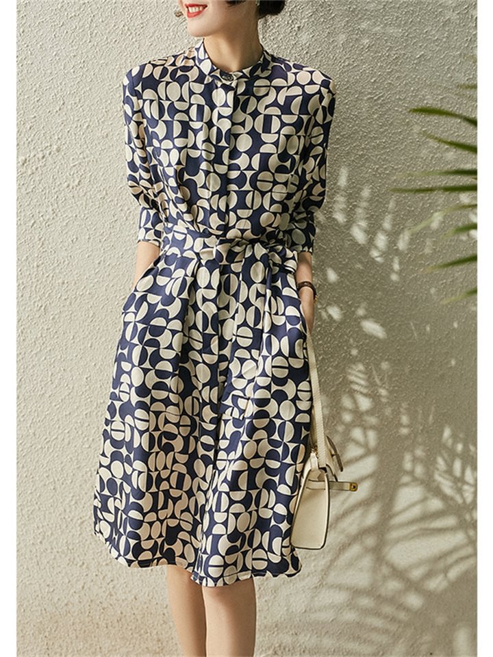 High Sense Skirt Silk Temperament Dress | EGEMISS