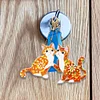 DIY Diamond Painting Keychain-5pcs/Set Cat Bag Keychain Jewelry Gift