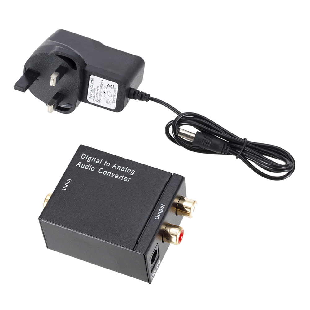 

Digital To Analog Audio Converter Toslink Spdif To Rca Audio Adapter, 501 Original