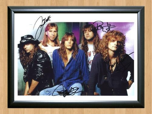 Tesla Rock Band Signed Autographed Photo Poster painting Poster Print Memorabilia A3 Size 11.7x16.5