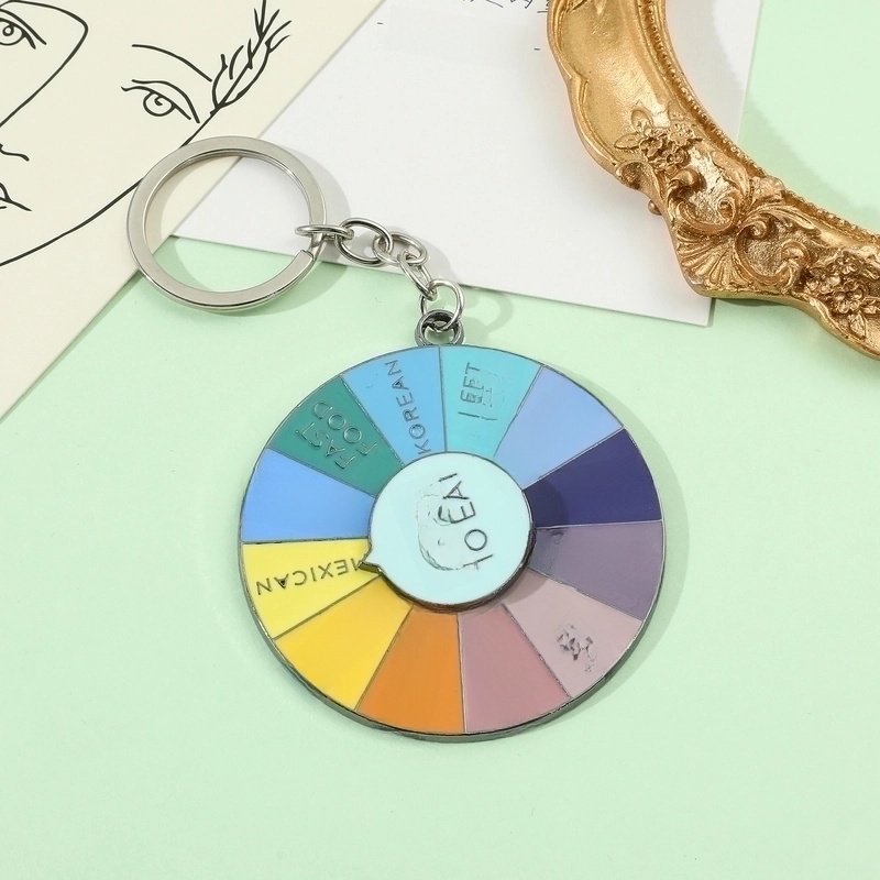 Luxurious Color Block Metal Women’s Bag Pendant Keychain