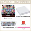 Rainbow Butterfly Wooden DIY Crystal Art Sticky Notes Holder (160 Blank Notepads) Diamond Painting Sticky Notes Dispenser Ideal for Home Office Supplies Handicrafts Gifts