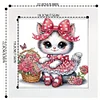5D DIY Partial Special Shaped Drill Diamond Painting Cat Wall Decor 19.2x19.2cm