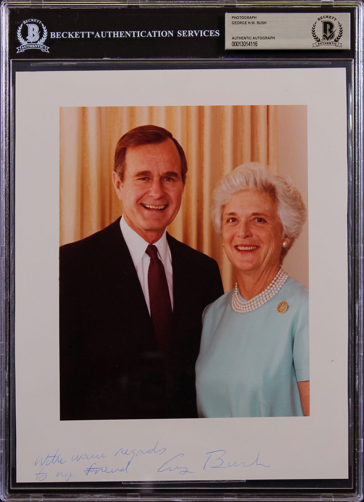 George H.W. Bush With Warm Regards