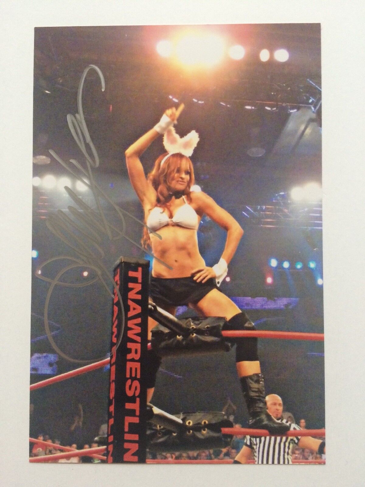 Christy Hemme autograph Photo Poster painting WWE TNA Lingerie Bowl signed VERY SEXY