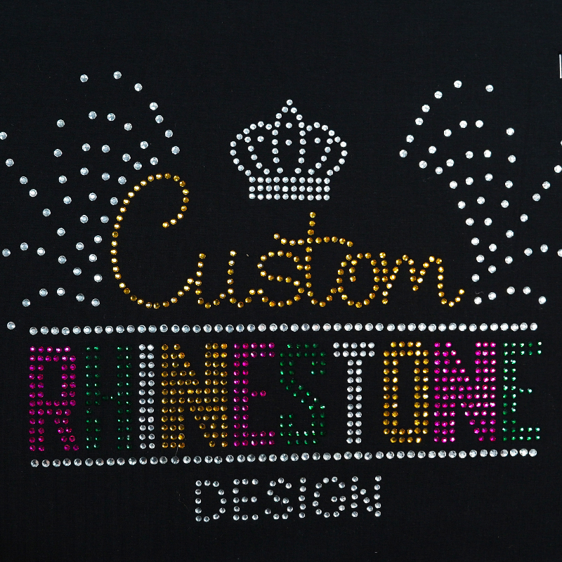 Custom letter bling hot fix rhinestone iron on transfers