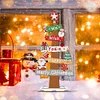 Wooden Special Shaped Christmas Sign Desktop Diamond Art Kits for Home Office