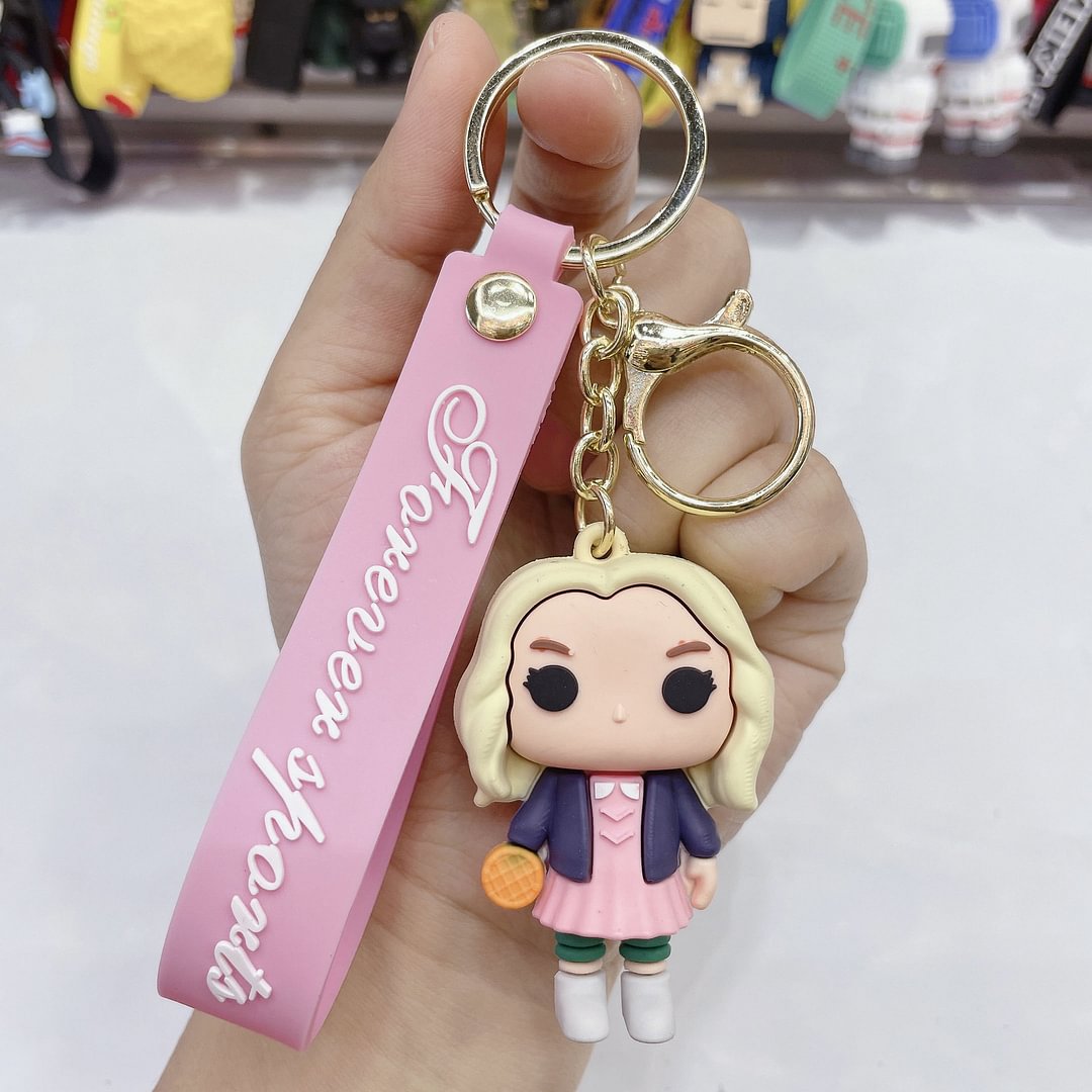 Stranger Things (Eleven) Self Defense Keychain with LIMITED FREEBIE Eleven  Figure & Keychain (MUST BUY)