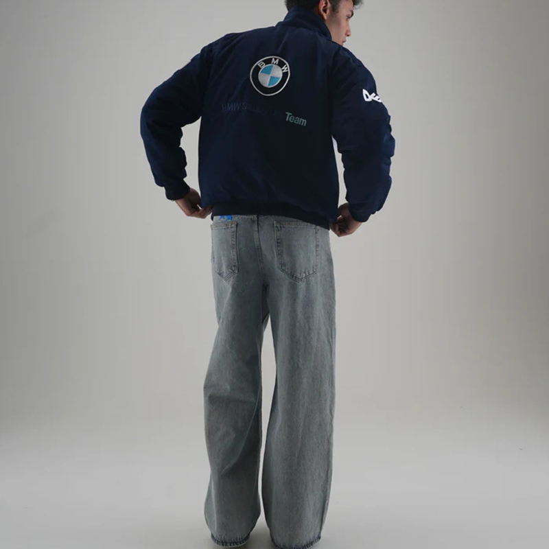 Unisex Racing Style Street Fashion Loose Racing Casual Print Jacket