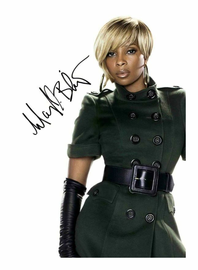 MARY J BLIGE AUTOGRAPH SIGNED PP Photo Poster painting POSTER