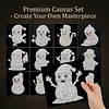 12Pcs DIY Pearl Painting Snowman for Home Wall Decor(15x15cm)