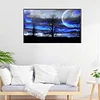 (60*35cm)Blue Sky Tree - Round AB Drill Diamond Painting
