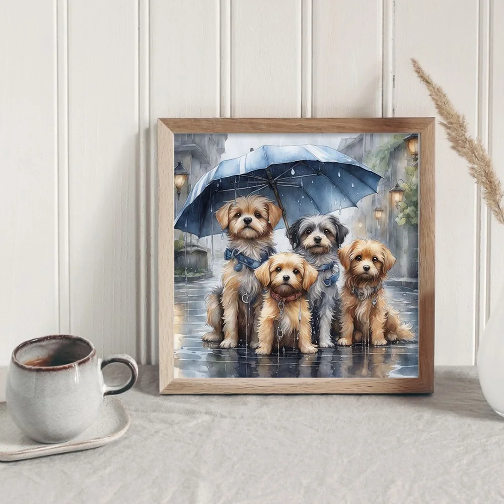 Diamond Painting - Full Round Drill - Dogs(Canvas|40*40cm)