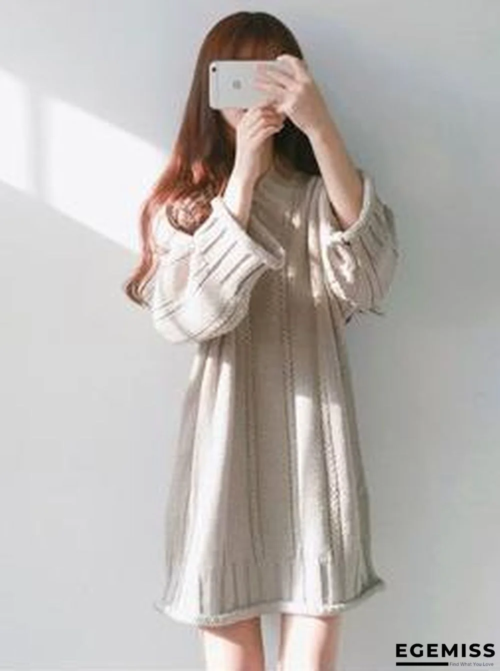 3 Colors Knitting V-neck Chic Sweater | EGEMISS