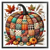 Colorful Mosaic Pumpkin-14CT Counted Cross Stitch 40*40cm/15.75*15.75in