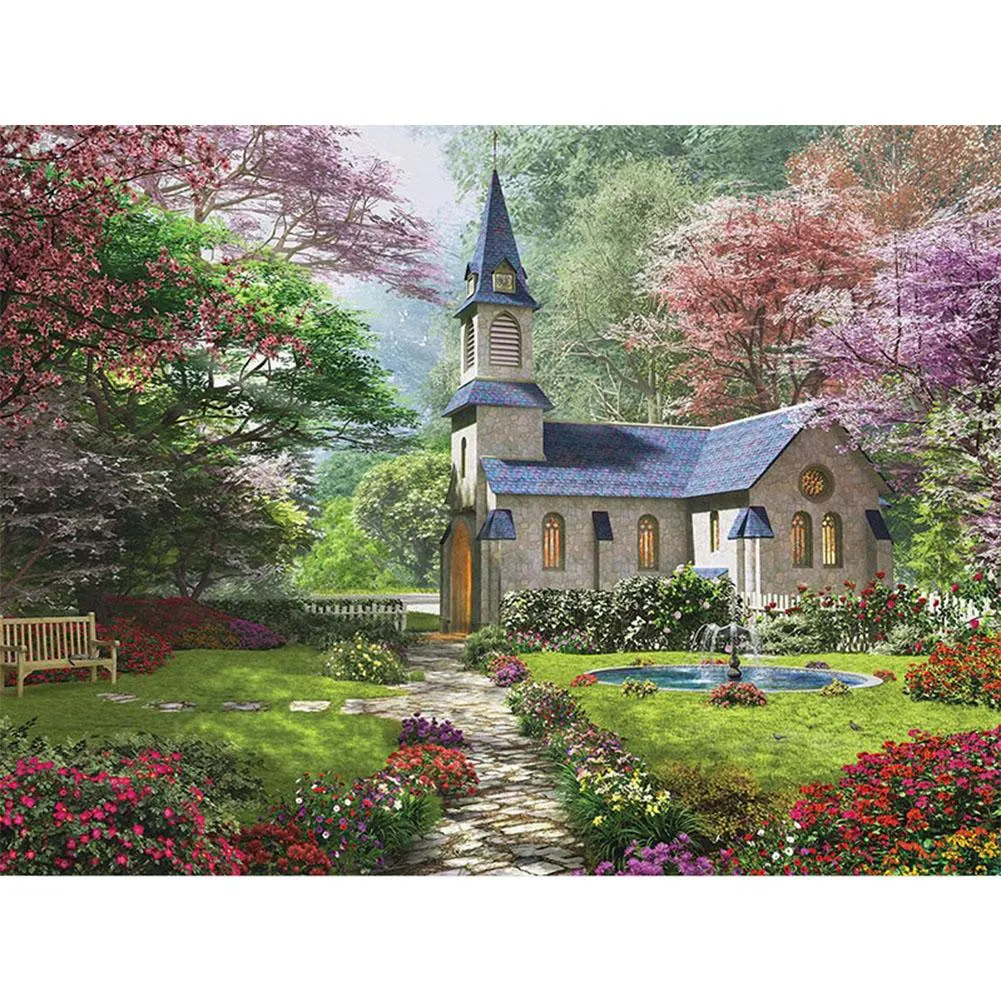 Diamond Painting - Full Round - Castle House