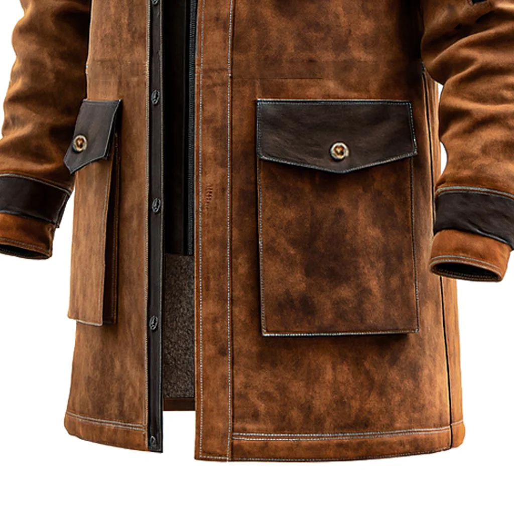 Men's Vintage Fleece Hooded Jacket-inspireuse