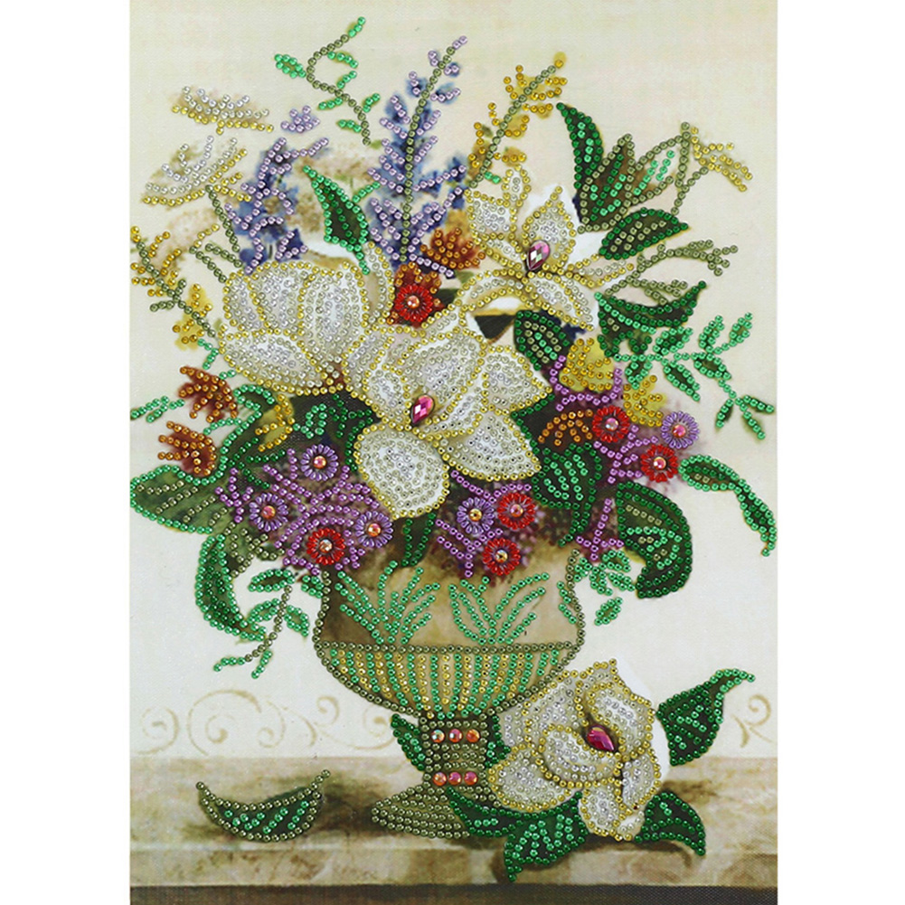 

Flower Vase - Special Shaped Diamond Painting - 30*40CM, 501 Original