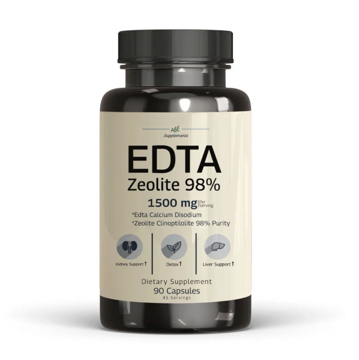 EDTA & Zeolite Detox Capsules – 1500mg High Potency Formula