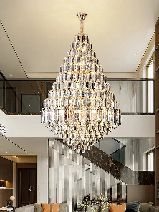 Glass Chandelier Shell Shape Wind Chimes Droplight Modern Ceiling