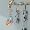 5D Diamond Art Key Rings Art Craft DIY Double Sided Cartoon Keychain Kits