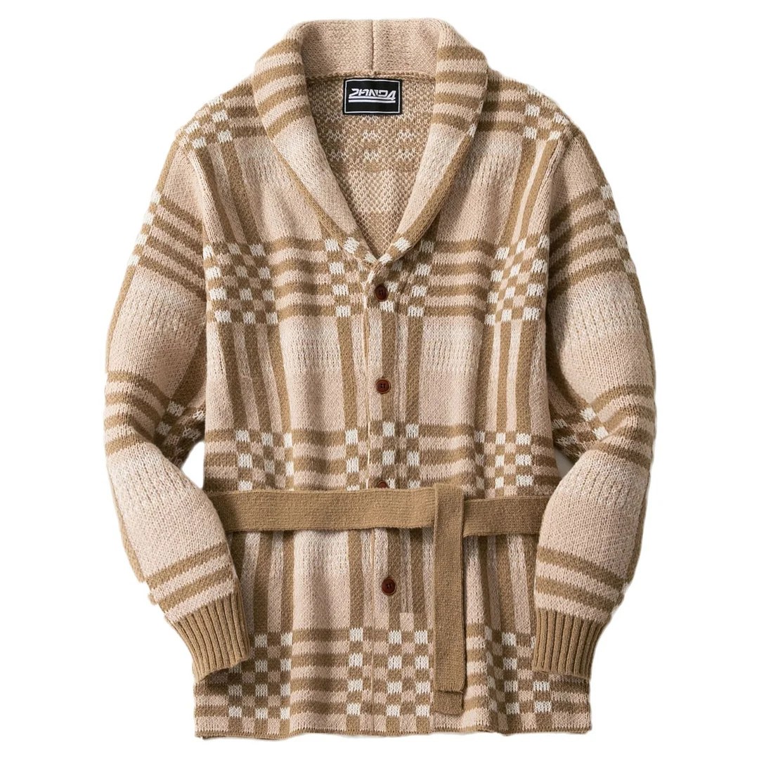 Uveng Uveng Men's Vintage Knit Dresses Classic Lattice Jackcase Sweater Sweater SY0216