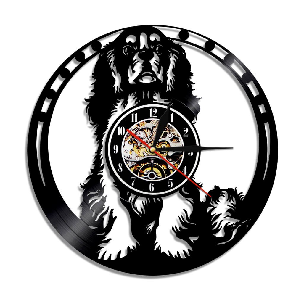 

Cavalier King Charles Spaniel Dog - Vinyl Record Wall Clock - Without LED, 501 Original