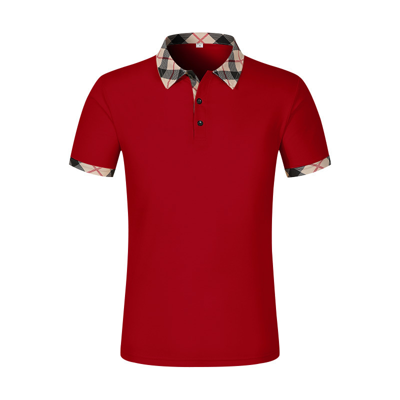 2026 New Men’s Color-Block Polo Shirt Summer European & American Casual Short Sleeve Quick-Dry T-Shirt