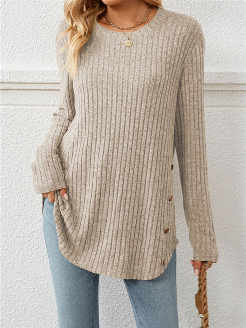 Women Long Sleeve V-neck Graphic Floral Printed Top