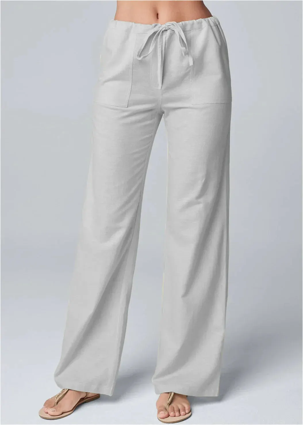 Brianna | High Waist Cotton Linen Blend Trousers for Effortless Style - Image 3