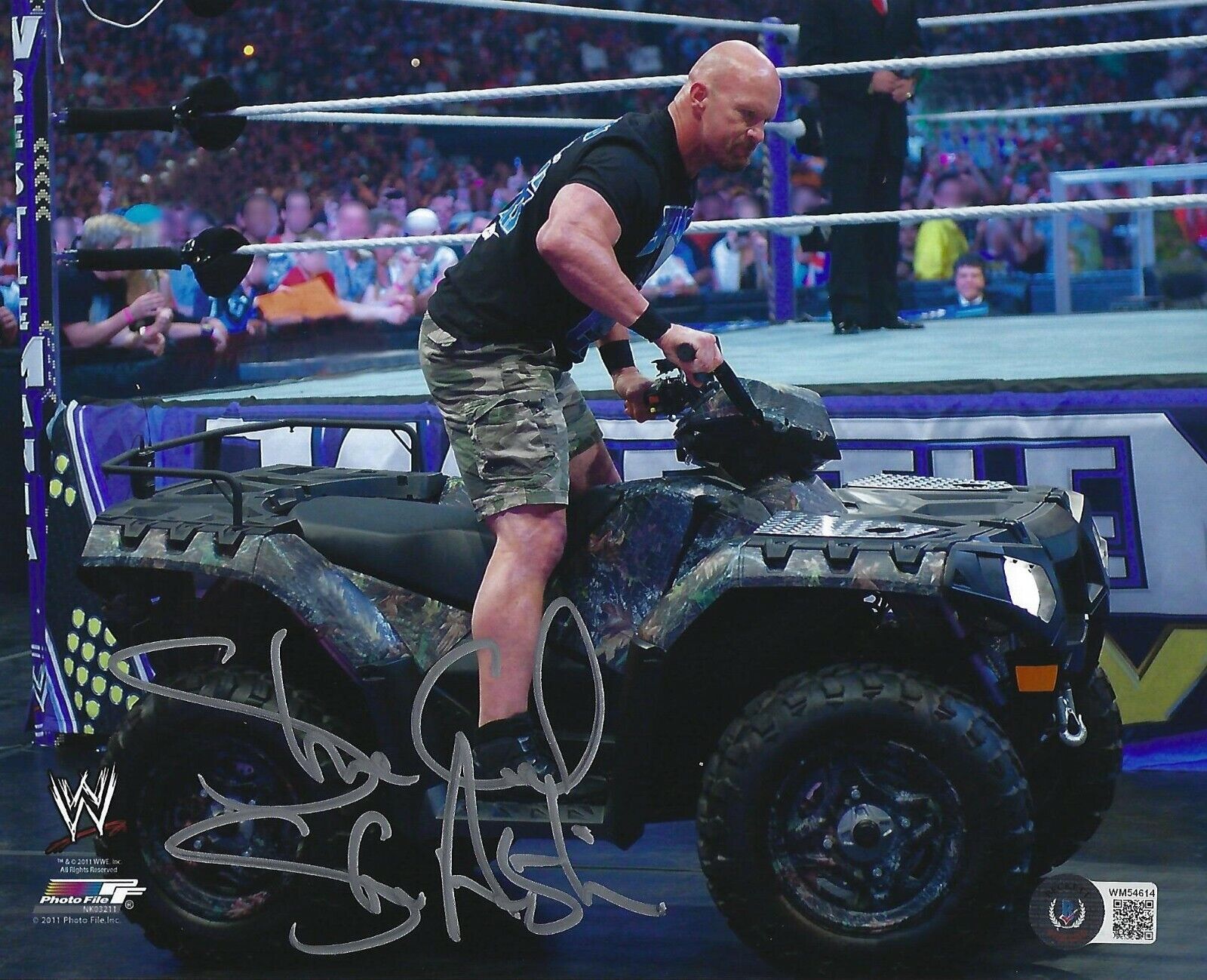 Stone Cold Steve Austin Signed 8x10 Photo Poster painting BAS COA WWE 3:16 Picture Autograph 614