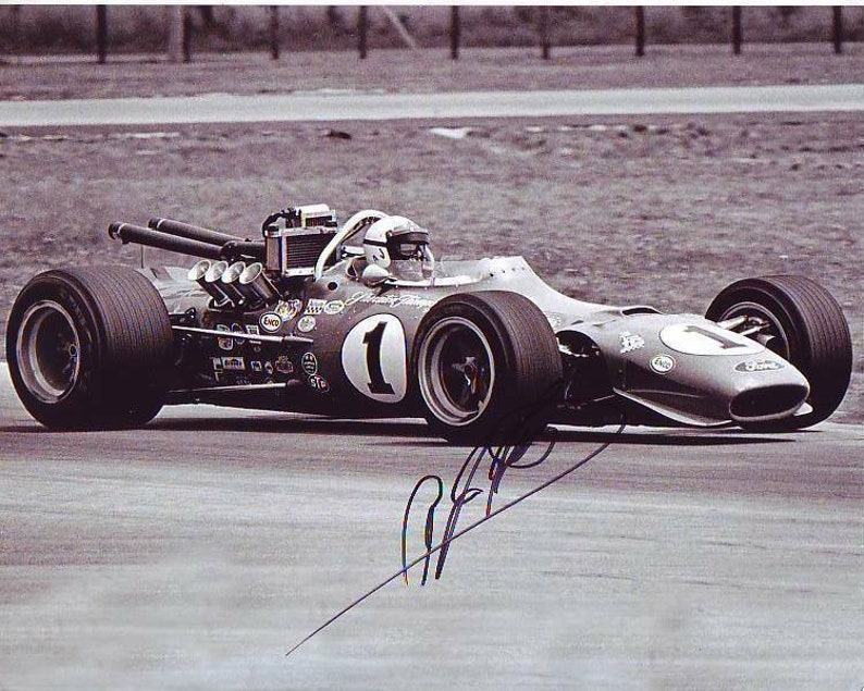 A.j. foyt signed autographed indy 8x10 Photo Poster painting