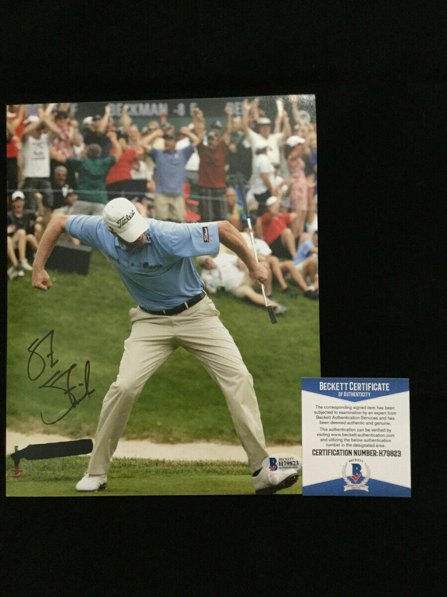 Steve Stricker signed PGA 8x10 Photo Poster painting BAS